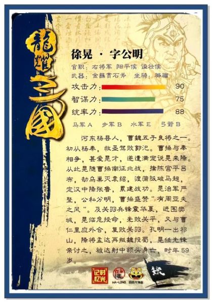 徐晃生肖属相（徐晃是什么生肖？）