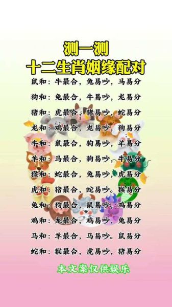 生肖配偶属相查询表（生肖配对准吗？新手指南一次看懂）