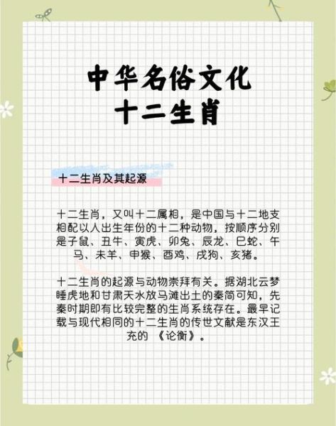 十二生肖的属相来历（十二生肖属相的来历故事）