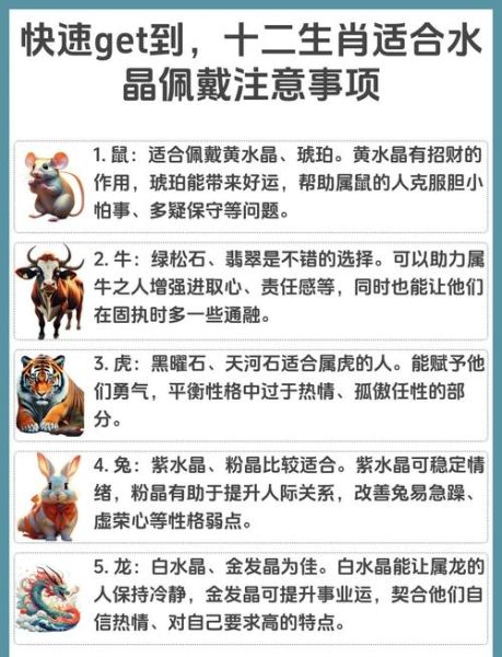 水晶生肖属相是什么生肖（水晶生肖属相是什么生肖的佩戴讲究）