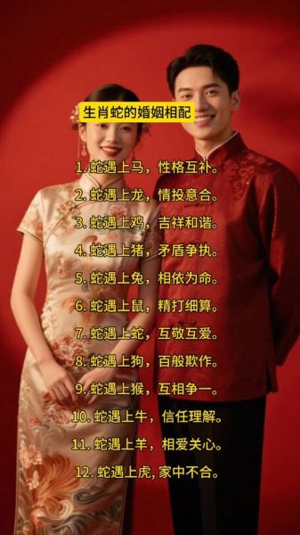 生肖蛇婚姻配对属相（生肖蛇婚姻配对属相：最佳配偶前三名）