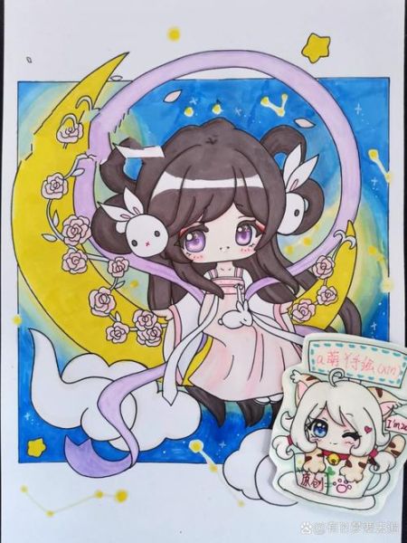 画生肖公主属相兔（Q版生肖公主兔画法教程）