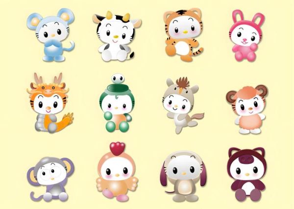 生肖属相图卡通可爱（十二生肖属相卡通可爱图片大全）