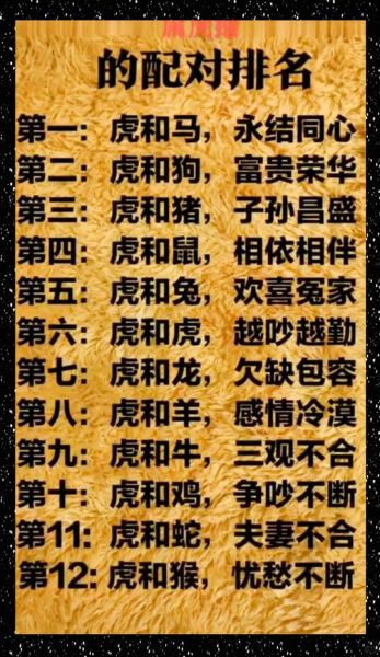 生肖猪和虎属相婚配（生肖猪和虎属相婚配好吗）