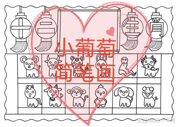 生肖属相相框怎么画（生肖属相相框怎么画简单又可爱 🖌️）
