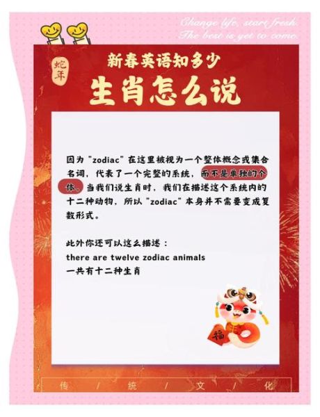 生肖属相的翻译英文（十二生肖英文对照表怎么读？）