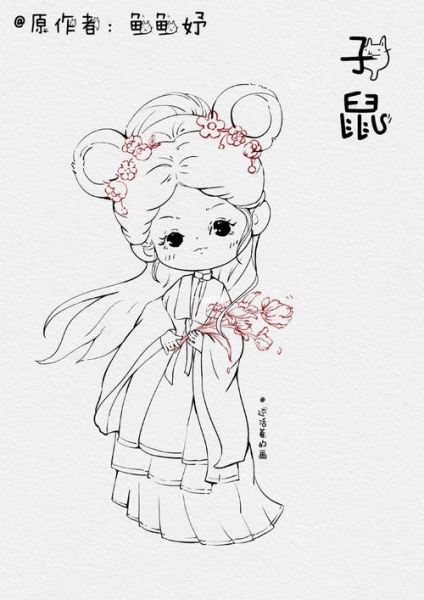 画生肖公主属相鼠（画生肖公主属相鼠教程）