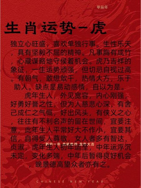 虎生肖属相资料大全（虎生肖今年运势全面解析）