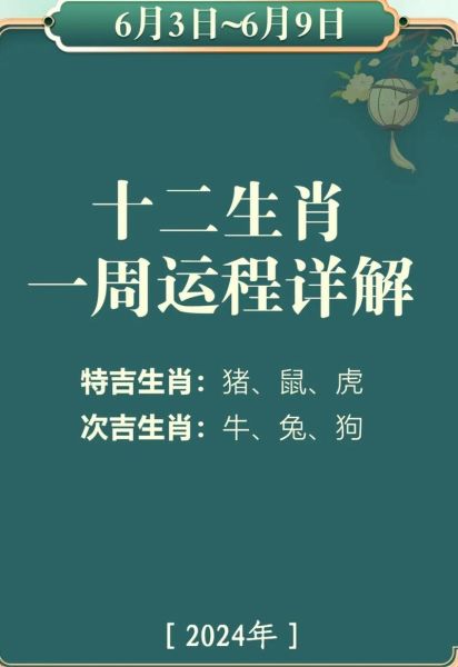 这个月属相是什么生肖（2024年6月属什么生肖？小白也能看懂）