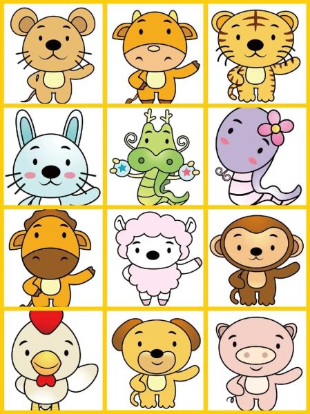 生肖属相模型大全图片（高清生肖属相模型图片素材免费下载）