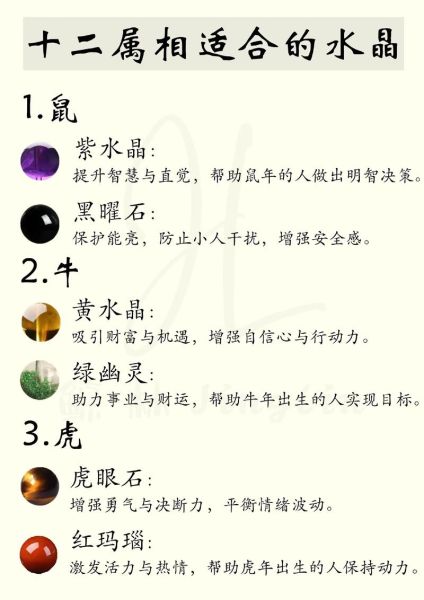 生肖属相水晶（生肖属相水晶的正确佩戴方法）