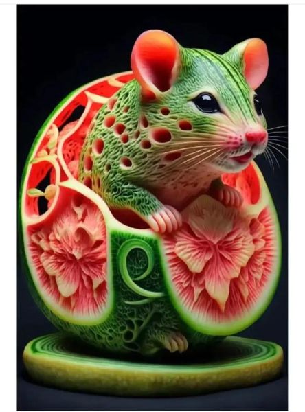 西瓜雕刻十二生肖属相（西瓜雕十二生肖步骤图教小白）