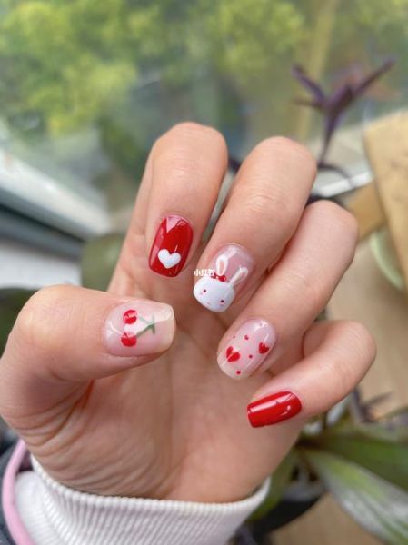 生肖属相主题美甲图（生肖属相主题美甲图小兔子可爱款）