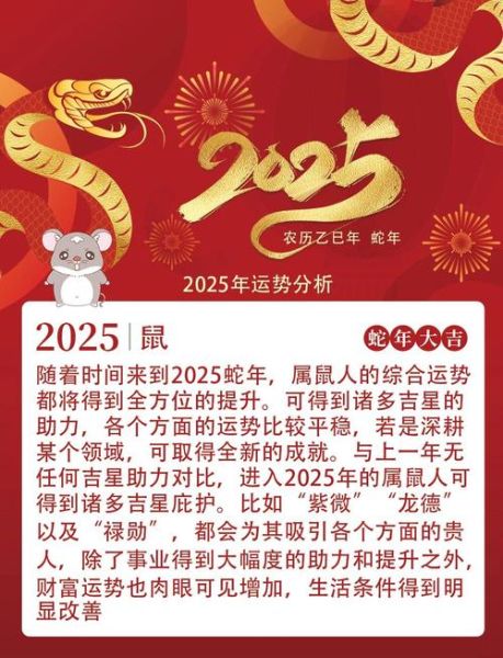 生肖属相每月运势（2025年属鼠每月运势详解）