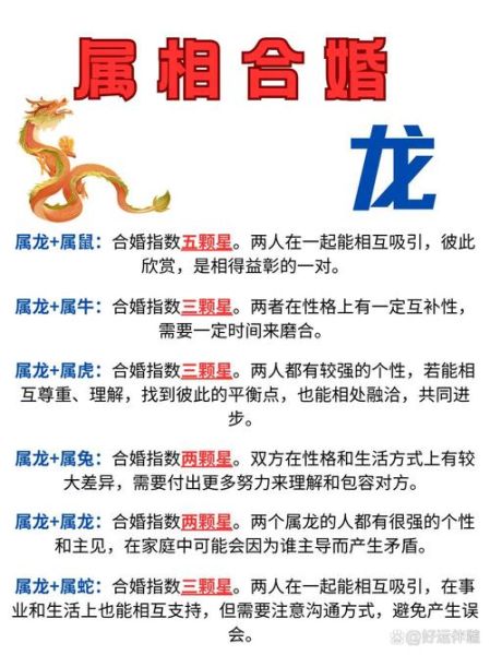 什么属相能相配生肖（生肖龙和什么属相最配）