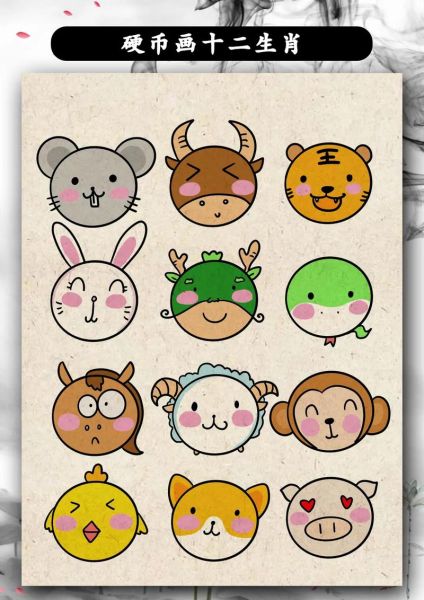 简笔画属相生肖（12生肖简笔画新手一看就会）