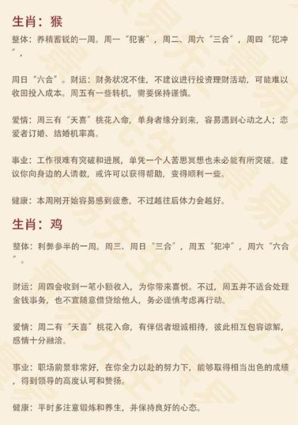 生肖属相命运预测（生肖属相命运预测怎么算）