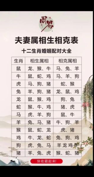 化解属相不合的生肖(化解属相不合的生肖配对表)