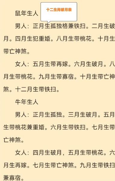 十二生肖破月属相（十二生肖破月是啥？新手一看秒懂）