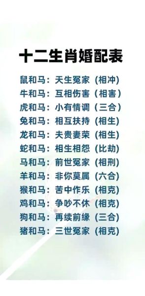 生肖马和那些属相和（生肖马和哪些属相最合拍？）