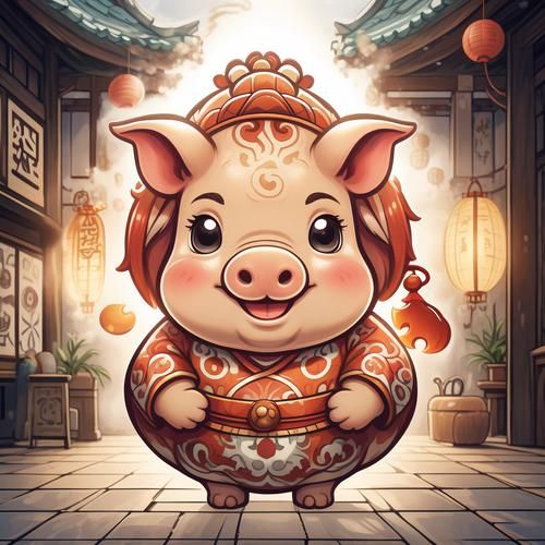 生肖属相头像猪（生肖猪微信头像怎么选最招财？）