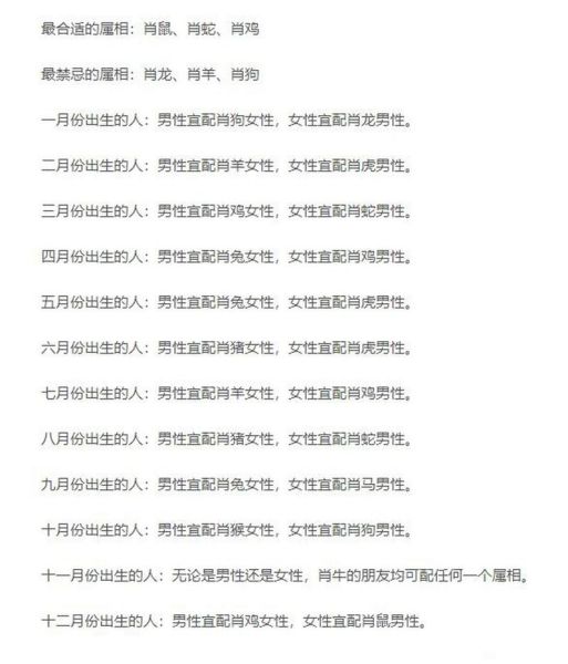 生肖牛的伙伴属相（生肖牛的伴侣属相配对大全）