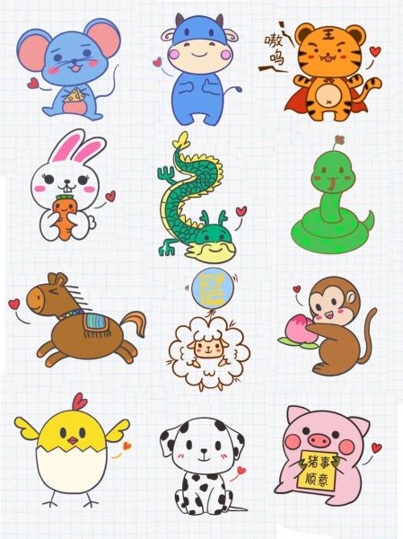 找十二生肖属相图（十二生肖属相图高清大全）