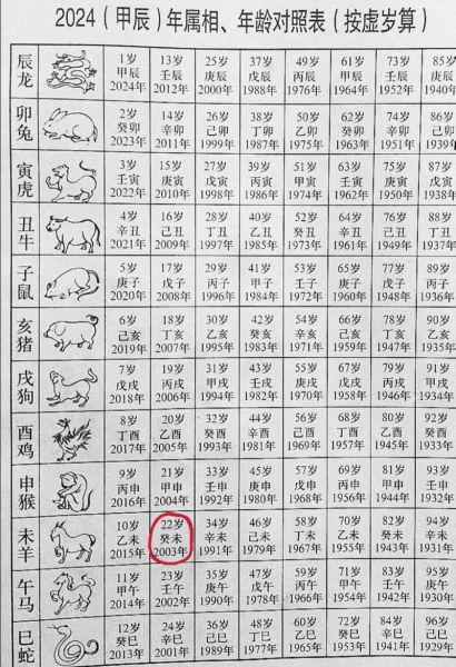 21岁属相是什么生肖（21岁属什么生肖？今年2024对照表）