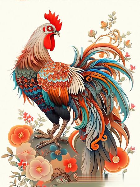 鸡年属相生肖图(鸡年属相生肖图高清合集)