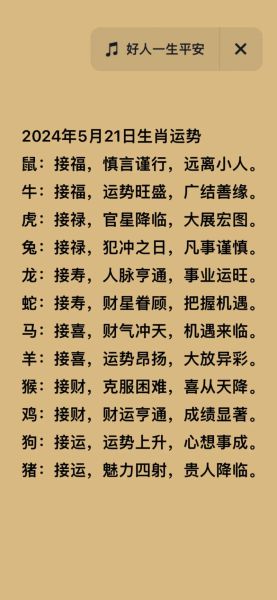 生肖属相评分表(2024各生肖运势评分表完整版)