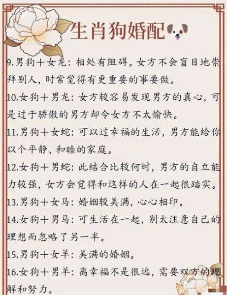 生肖狗和属相相合(生肖狗和什么属相最配对)