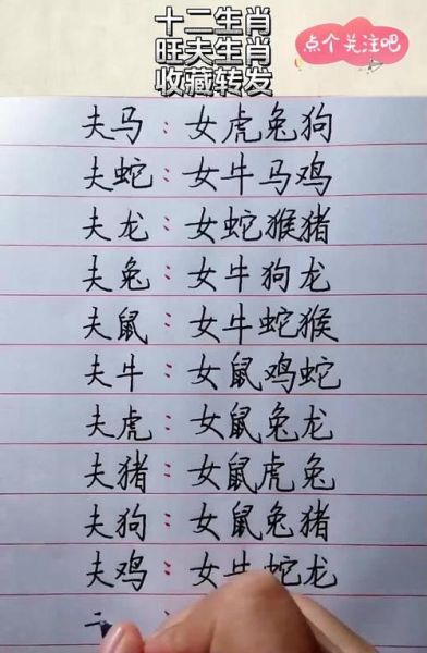 最旺夫生肖属相（最旺夫生肖属相排行TOP6）