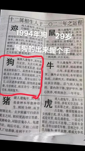 生肖属相1994（1994年属狗的到底是几岁？）