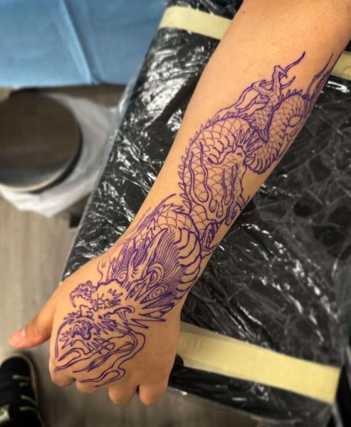 生肖属相纹身小图案手臂