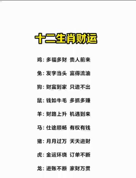 适合自己属相的生肖（属什么生肖最旺自己的财运）