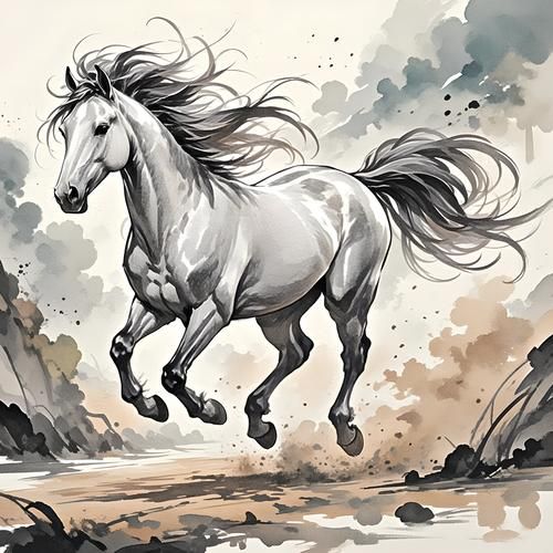 生肖马属相头像男生（生肖马头像男生简约高清壁纸）