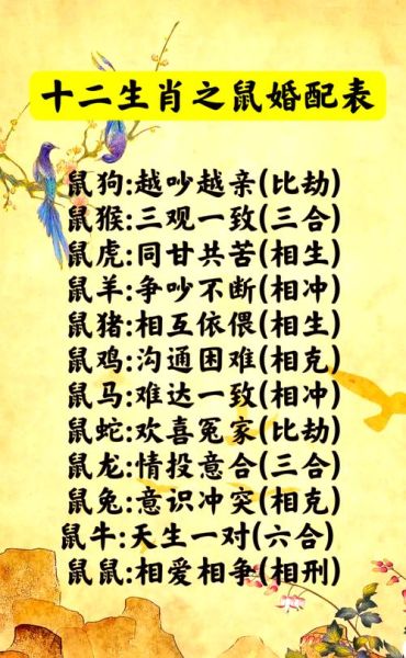 生肖鼠的女生配什么属相（属鼠女最适合的婚配属相是谁）