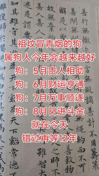 属狗的是哪个生肖属相