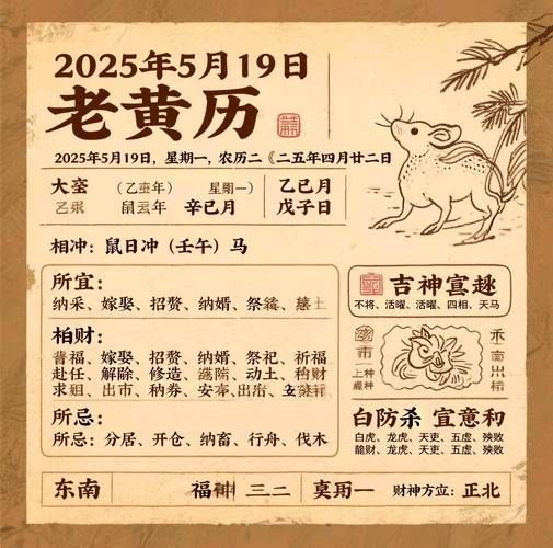 生肖属相老黄历（2025生肖运势老黄历查询）