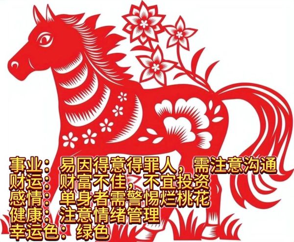 十二生肖属相马(生肖马今年运势如何)