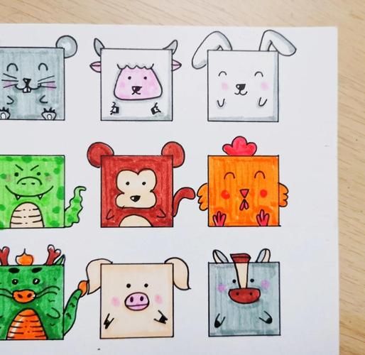 生肖属相儿童画（生肖属相儿童画入门教程）