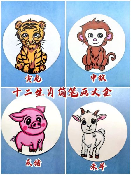 生肖十二属相图（生肖十二属相图怎么画才好看）