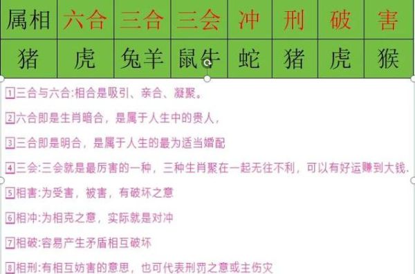 属相猪忌什么生肖（属相猪最忌哪三种生肖？）